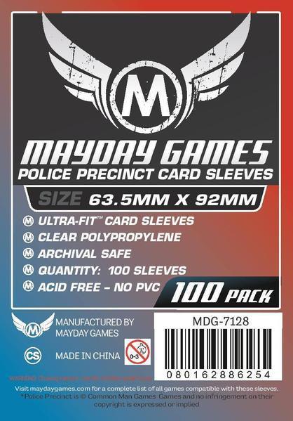 "Police Precinct" 100 Card Sleeves - Ultra Fit (63.5x92mm) - (7128) - Boardlandia