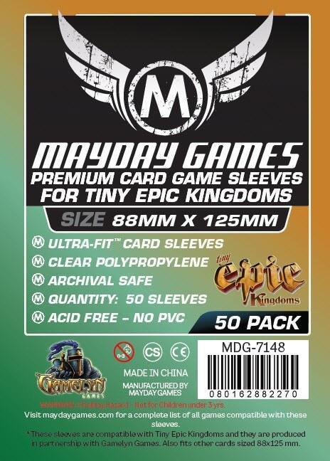 "Tiny Epic Kingdoms" Sleeves Size 88X125Mm - Premium 50 Pack (7148) - Boardlandia