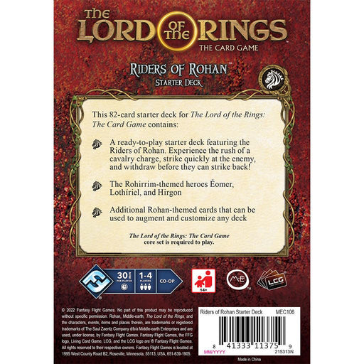 Lord Of The Rings LCG - Riders of Rohan Starter Deck - Boardlandia