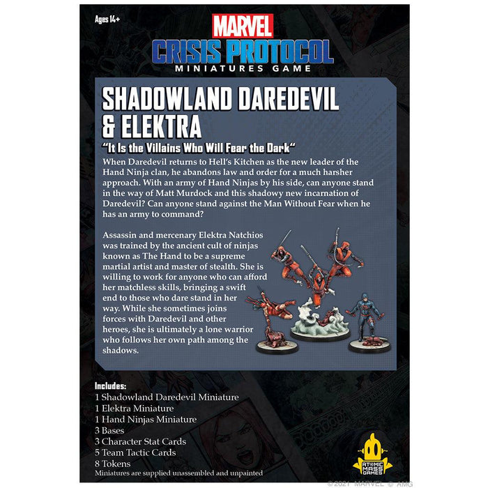 Marvel Crisis Protocol - Shadowland Daredevil & Elektra - Boardlandia