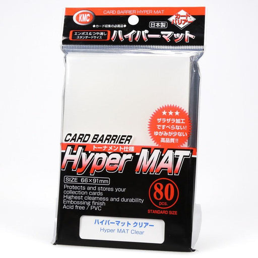 KMC Sleeve: Hyper Mat Clear 80ct - Boardlandia