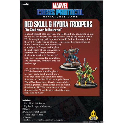 Marvel Crisis Protocol - Red Skull & Hydra Troops - Boardlandia