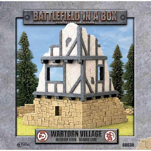 Battlefield In a Box: Wartorn Village: Sandstone Medium Ruin - Boardlandia