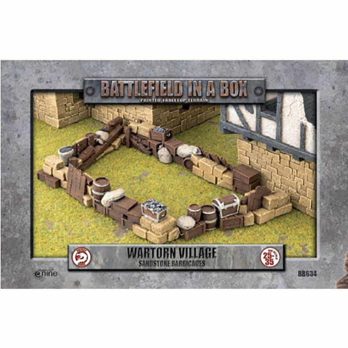 Battlefield In a Box: Wartorn Village: Sandstone Barricades - Boardlandia