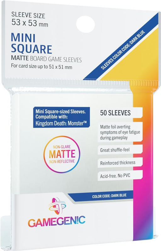 MATTE Sleeves: Mini-Square (53 x 53 mm) - Boardlandia