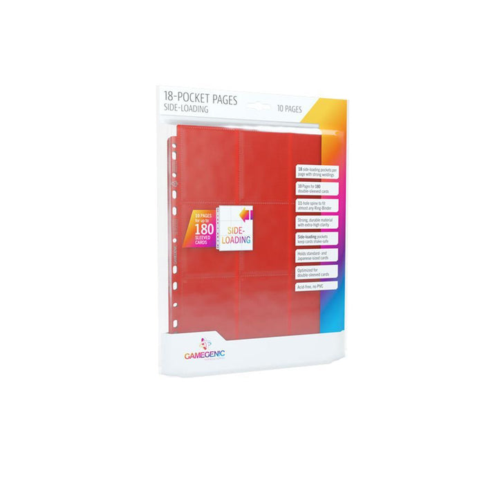 Sideloading 18-Pocket Pages: 10 pg Red - Boardlandia