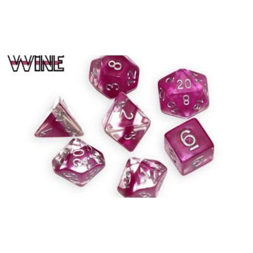Neutron Dice - Wine 7 Piece Polyhedral Set - Boardlandia
