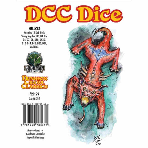 Dungeon Crawl Classics: DCC Dice - Hellcat (14ct) - Boardlandia