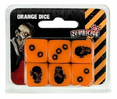 Zombicide: Orange Special Dice - Boardlandia