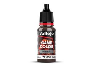 Vallejo Game Color Metallic - Hammered Copper - Boardlandia