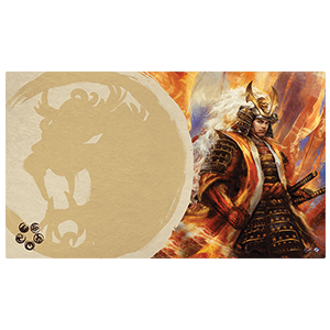 Legend of the Five Rings LCG: Right Hand of the Emperor Playmat (Lion Clan) - Boardlandia