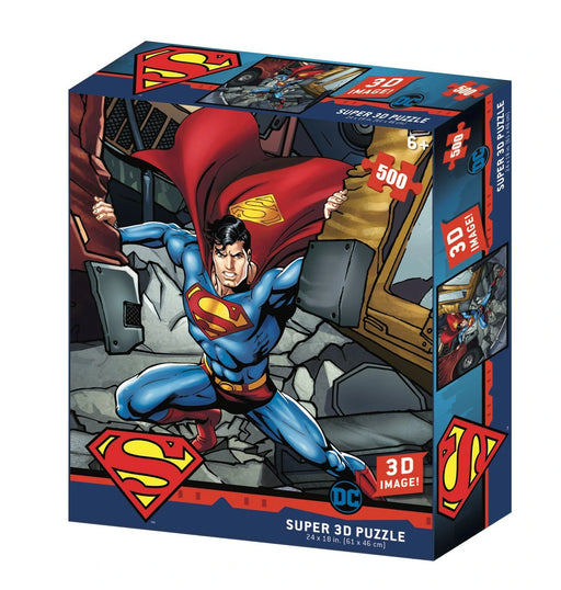 Lenticular 3D Puzzle DC Superman Strength - Boardlandia