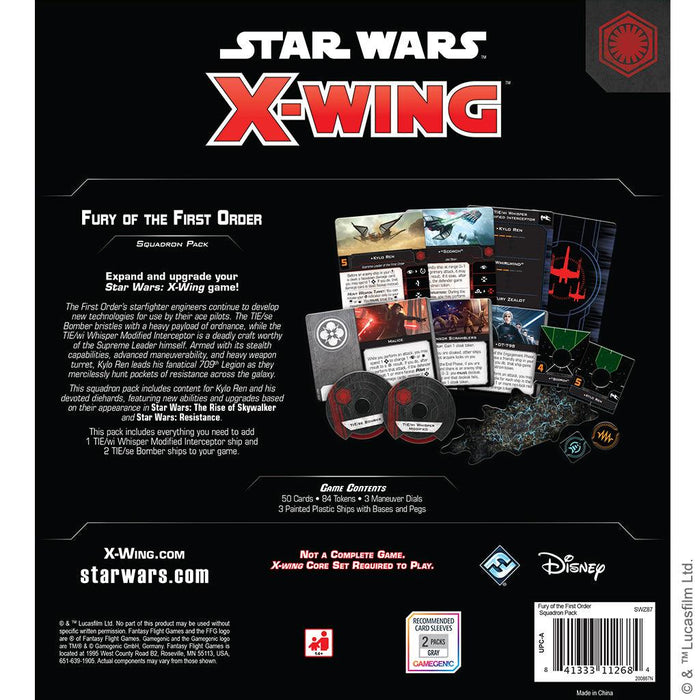 Star Wars - X-Wing 2nd ED - Fury of the First Order Squadron Pack - Dent and Ding - Boardlandia