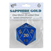 Sapphire Gold Countdown Dice 55Mm D20 - Boardlandia