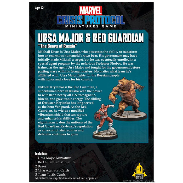 Marvel Crisis Protocol - Red Guardian & URSA Major Character Pack - Boardlandia
