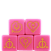Ashes Pink Charm Dice (5X) - Boardlandia
