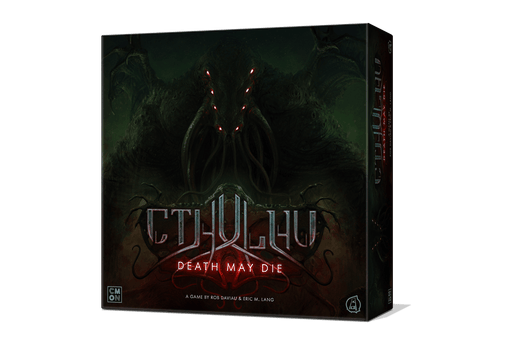 Cthulhu: Death May Die: Core Box (Kickstarter Edition) - Includes Unspeakable Box, Scarlett Figure, and Scarlett Figure Dashboard - Boardlandia