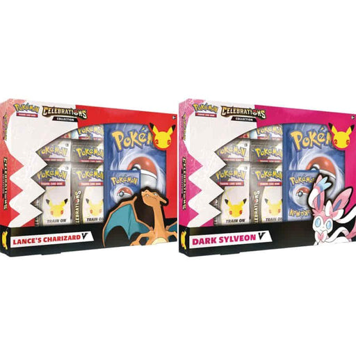 Pokemon TCG - Celebrations - Charizard V or Dark Sylveon V Collection - Boardlandia