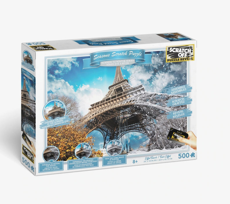 Scratch OFF - Season Puzzle - Eiffel Tower - Boardlandia