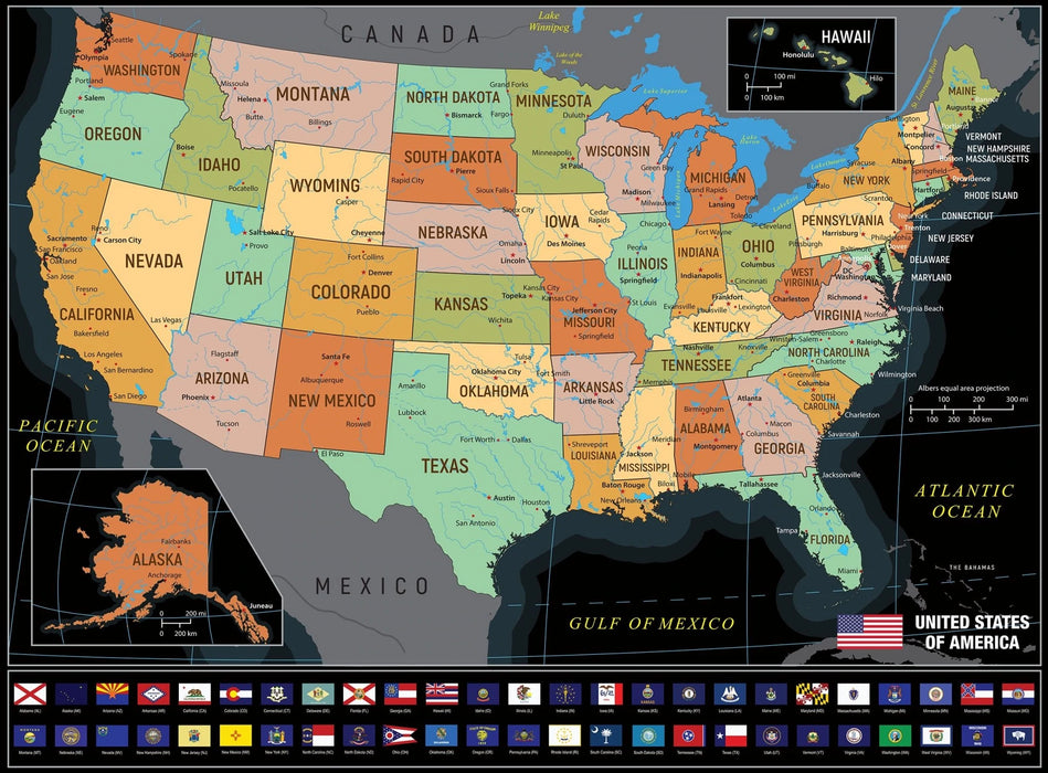 Scratch OFF - Travel USA Map - Boardlandia