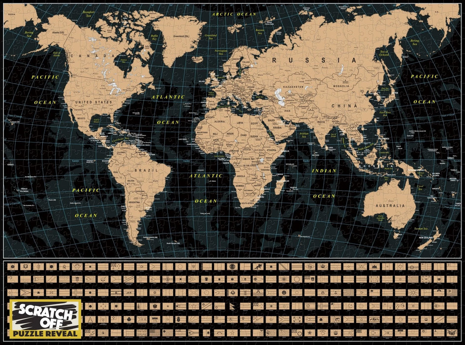 Scratch OFF - Travel World Map - Boardlandia
