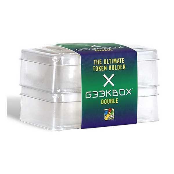Geekbox - Double Size - Clear Plastic Token Storage Box/Lid (2 pk) - Boardlandia