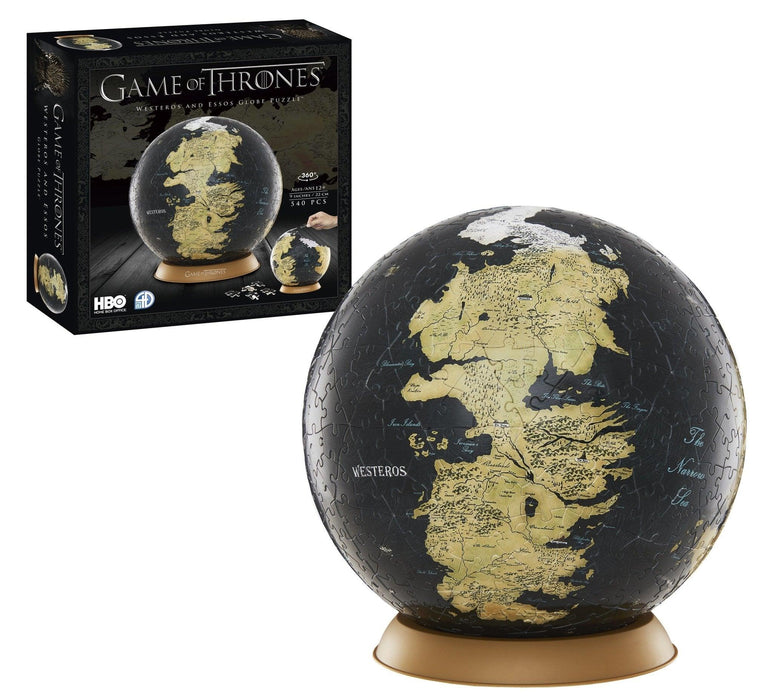 3D Game of Thrones World Globe Puzzle 9" - Boardlandia