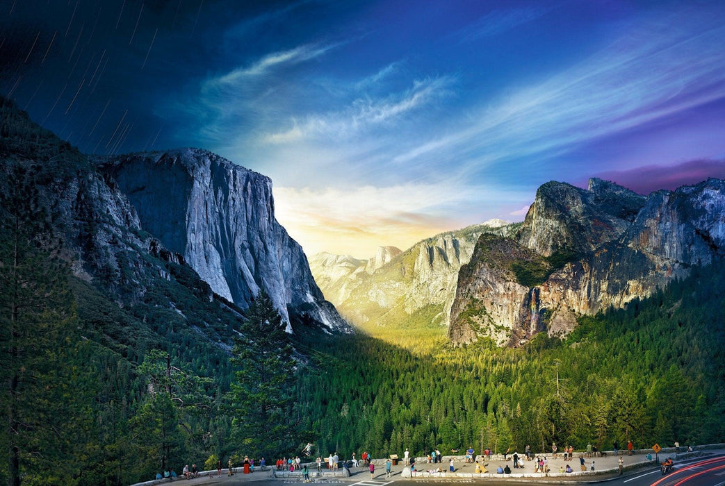 Stephen Wilkes Puzzle Tunnel View, Yosemite National Park, Day to Night - Boardlandia