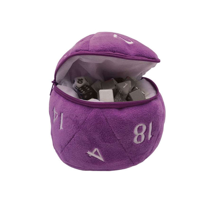 Ultra Pro: Plush D20 Dice Bag: Purple