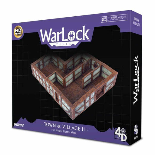 Warlock Tiles: Town and Village 2 - Full Height Plaster Walls - Boardlandia