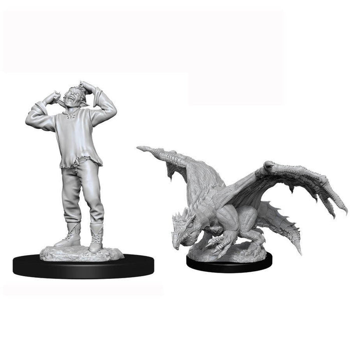 Dungeons And Dragons: Nolzur's Marvelous Unpainted Miniatures -W11-Green Dragon Wyrmling