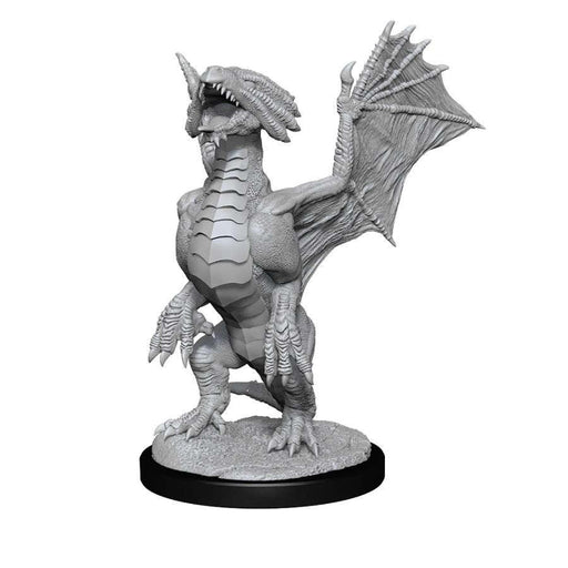 DUNGEONS AND DRAGONS NOLZUR'S MARVELOUS MINIATURES: W13 BRONZE DRAGON WYRMLING AND PILE OF SEA FOUND TREASURE - Boardlandia