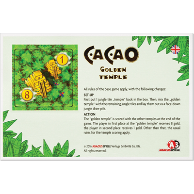 Cacao: Golden Temple Mini Expansion - Boardlandia